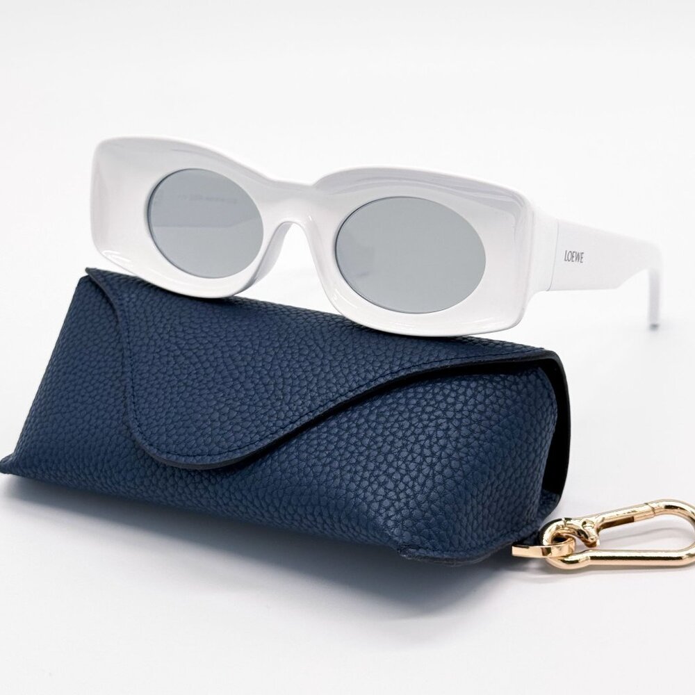 NEW LOEWE SUNGLASSES LW40033I 21C WHITE UNISEX EYEWEAR